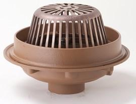 JRS 1080Y04-AE-C-R-WD3 Roof Drain Water Dam No-Hub Outlet Adjustable Extension Underdeck Clamp Sump Receiver 3" Water Dam