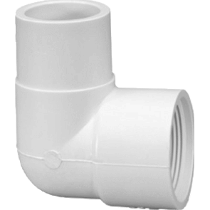 York S1-PVC-411-015 Elbow MIPT Straight S x T 1-1/2"90-Degree